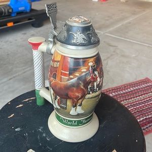 Budweiser Members Collectible Beer Stein - 10th Anniversary 2005 Member Stein